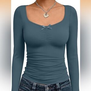 Elegant Blue Women's Top NWT